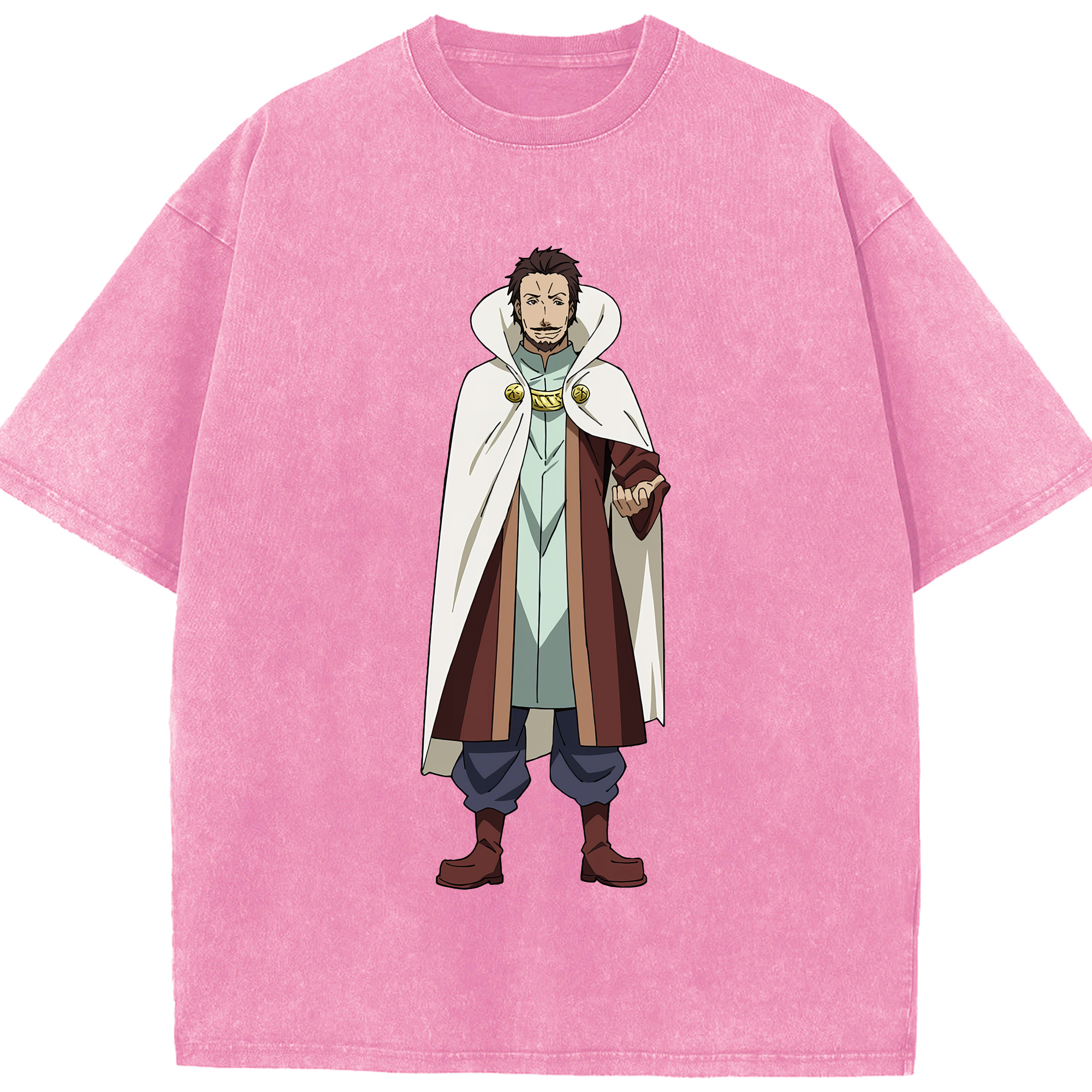 （画像用） 転スラ Regarding Reincarnated to Slime 綿100% ヴィンテージ風 半袖Tシャツ（フロントプリント）